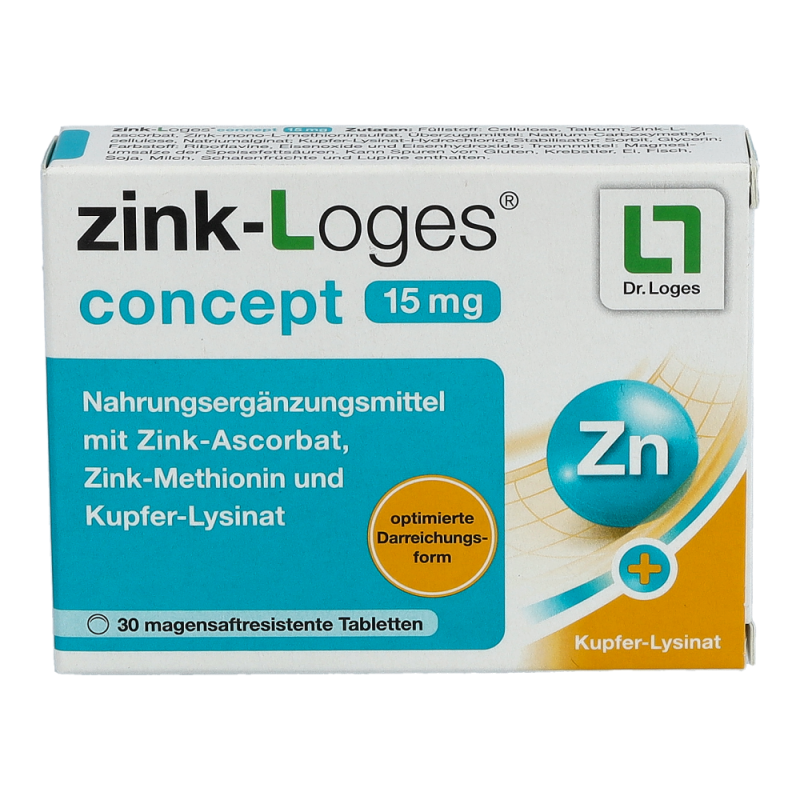 zink-Loges concept 15 mg Filmtabletten 30 Stk.