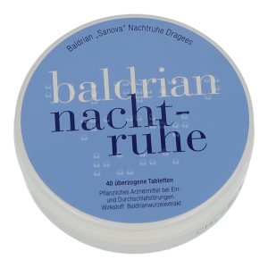 BALDRIAN NACHTRUHE Dragees Sanova – fördert den natürlichen Schlaf