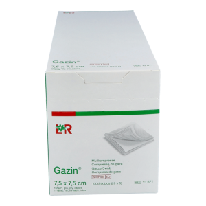 Mullkompresse Gazin steril 16-fach 100 Stk. 2 X 5 7,5