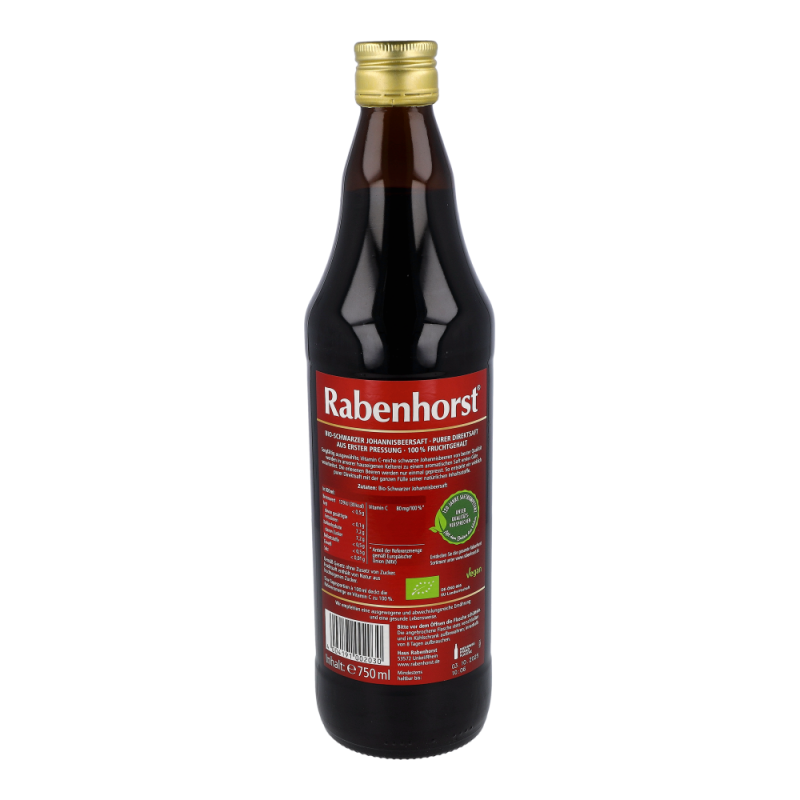 Rabenhorst Schwarze Johannisbeere Saft 750 ml