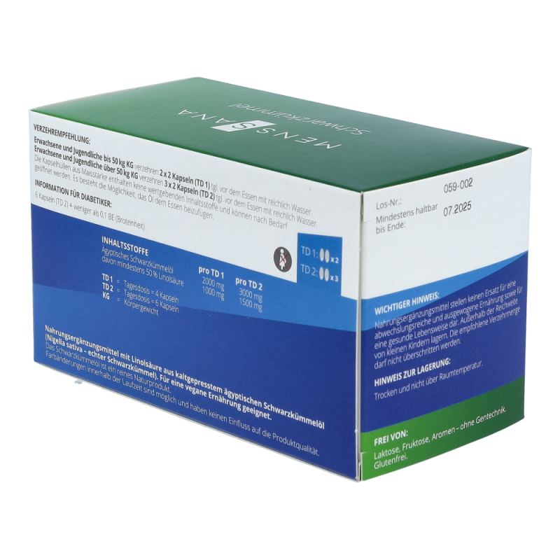 MensSana Schwarzkümmel Kapseln 90 Stk.