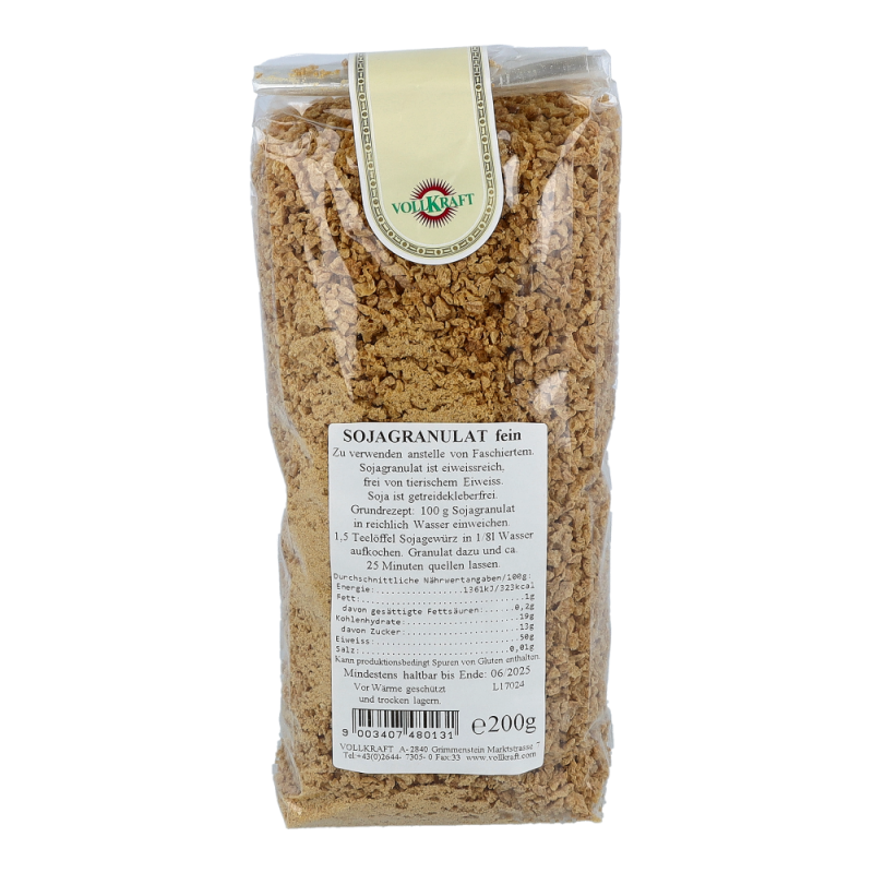 Vollkraft Sojagranulat fein 200 g