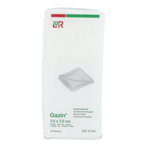 Lohmann & Rauscher Gazin unsteril 100 Stk. 12-fach 7,5 x 7,5