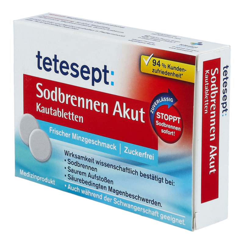 Tetesept Sodbrennen Akut Kautabletten 20 Stk.
