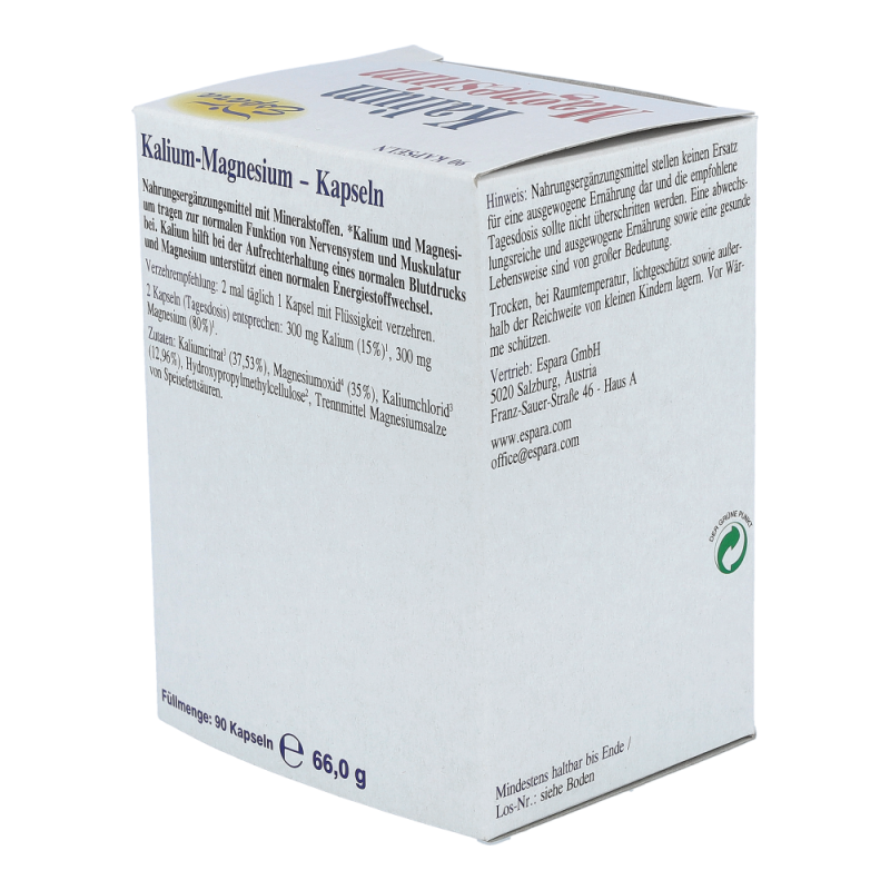 Espara Kalium Magnesium Kapseln 90 Stk.