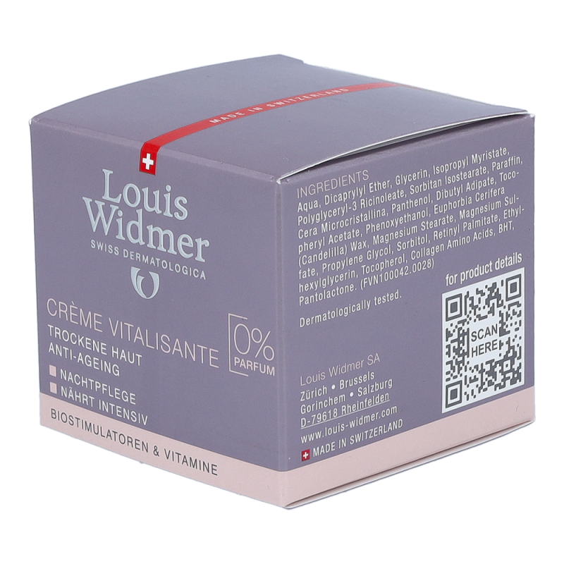 Louis Widmer Crème Vitalisante unparfümiert