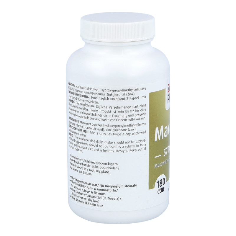 ZeinPharma Maca Gold 570 mg Kapseln 180 Stk.