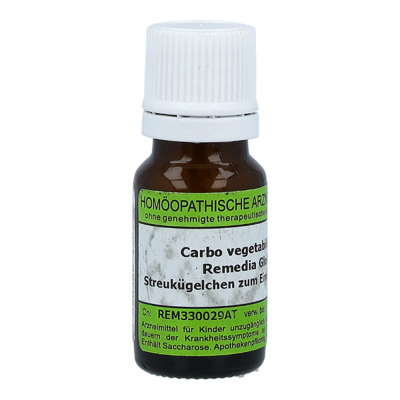 Carbo Vegetabilis Remedia 10 g C 30 Globuli