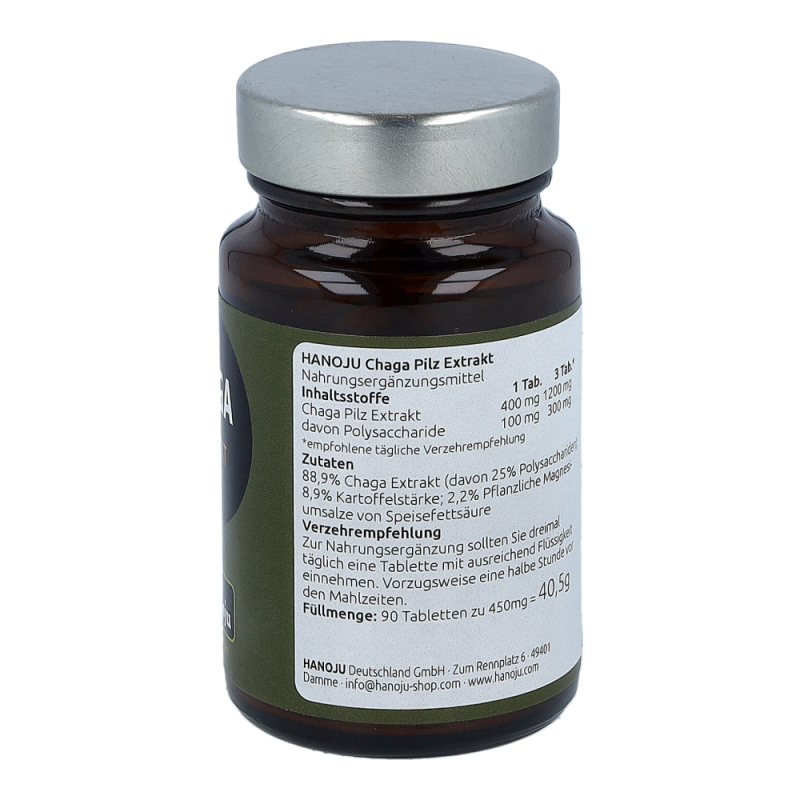 Chaga Pilz Extrakt Tabletten 400 mg 90 Stk.