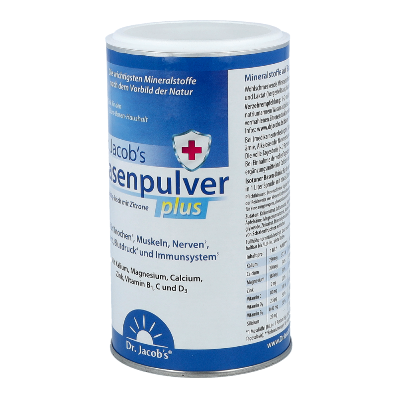 Dr. Jacob’s Basenpulver plus mit Zitrone, Citrate 300g