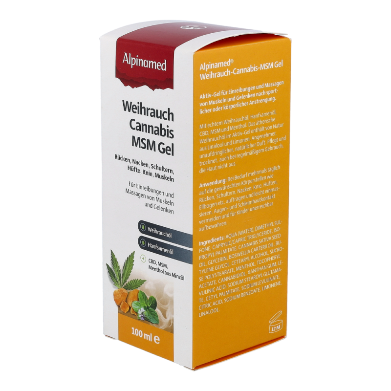 Alpinamed Weihrauch Cannabis MSM Gel