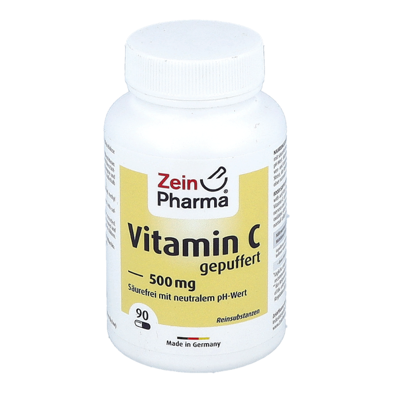 ZeinPharma Gepuffertes Vitamin C 500 mg Kapseln 90 Stk.