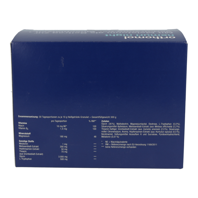Orthomol NEMURI Granulat mit Melatonin verkürzt die Einschlafzeit