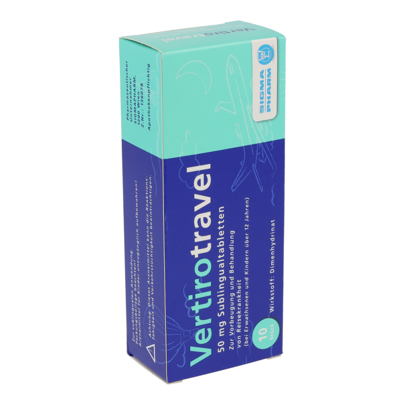Vertirotravel 50 mg Sublingualtabletten 10 Stk.