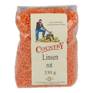 Vollkraft Linsen rot 330 g BIO