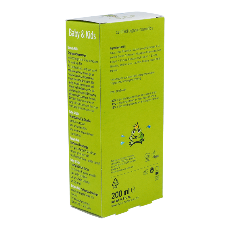 Eco Baby Shampoo Granatapfel und Sanddorn 200 ml