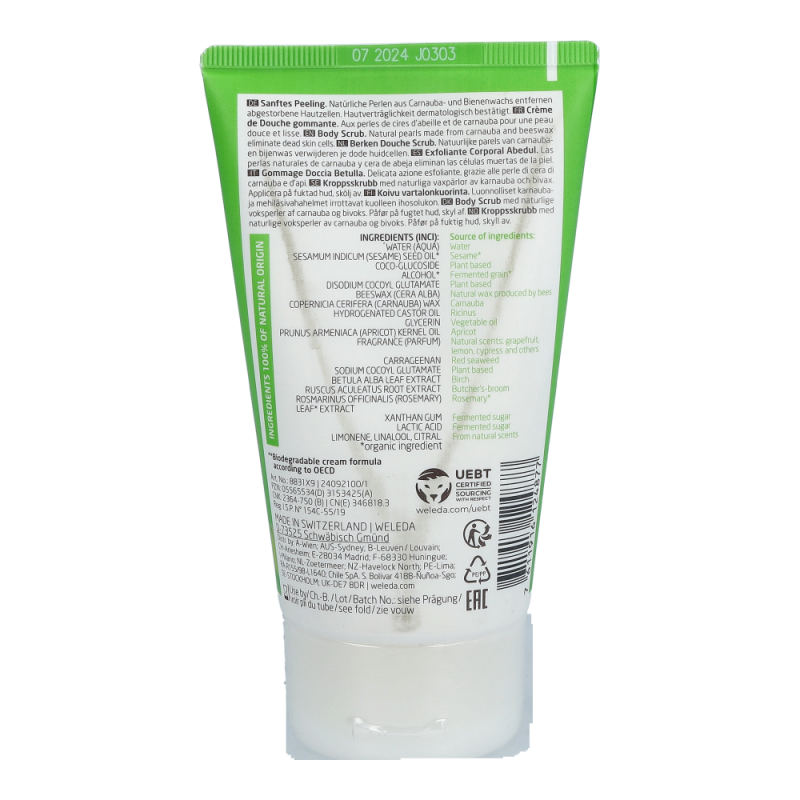 Weleda Pearl Scrub – Dusch-Peeling Birke 150 ml