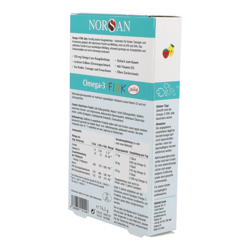 Norsan Omega-3 FISK Jelly