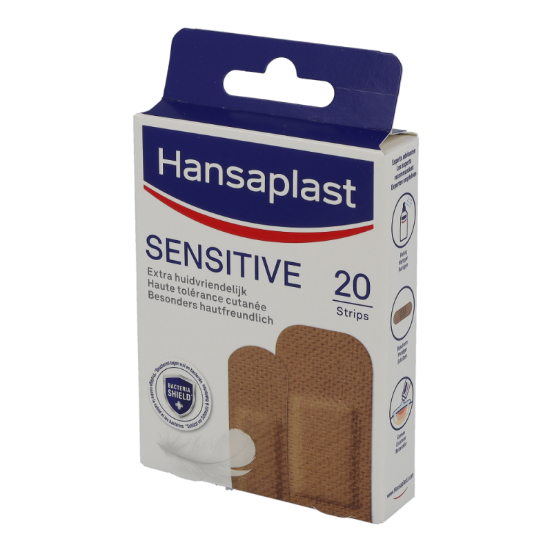 Hansaplast Sensitive Strips Medium Skintone
