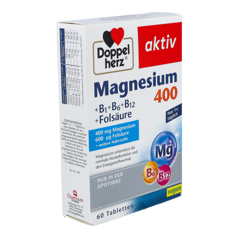 Doppelherz Magnesium 400 60 Stk.