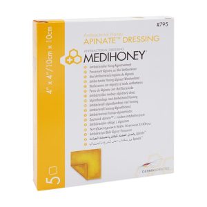 Medihoney antibacterial Alginatverband 5 Stk. 10 x 10 cm