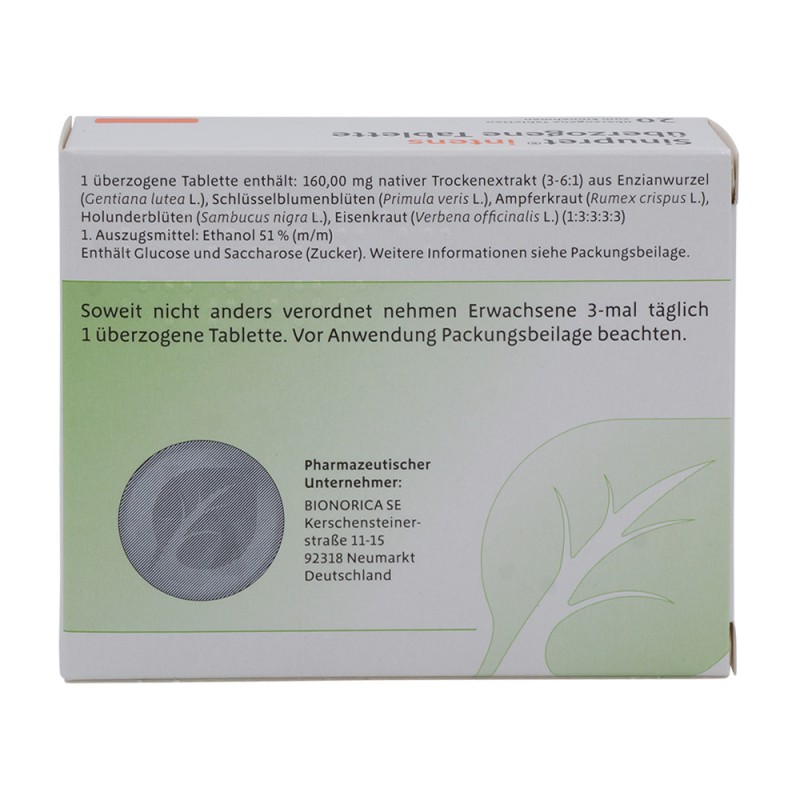 Sinupret intens überzogene Tabletten 20 Stk.