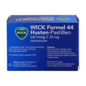 WICK Formel 44 Husten-Pastillen mit Honig 7,33 mg – 18 Stück