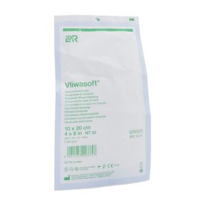 Vliwasoft Vliesstoffkompresse 4-fach steril 2 Stk. 10 x 20 cm