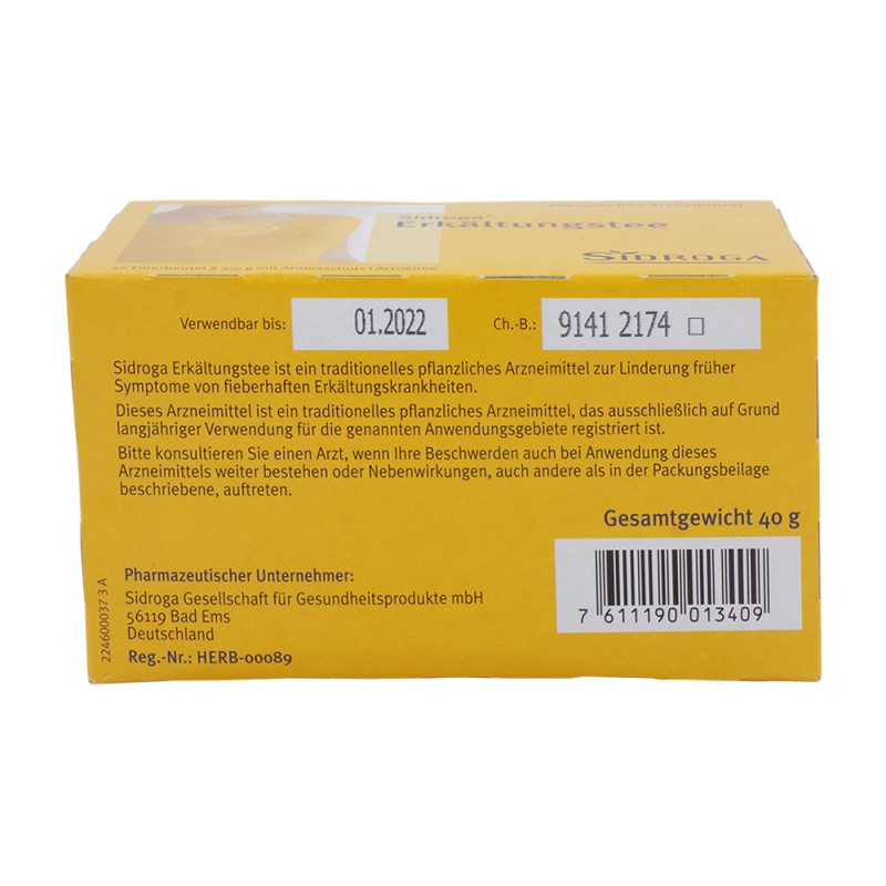 Sidroga Erkältungstee 20 Stk.