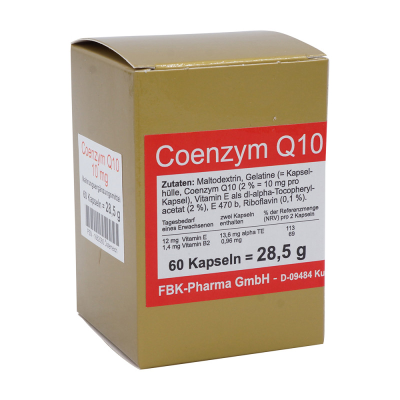 Vital Nutrition Q10 Coenzym Kapseln 10 mg 60 Stk.