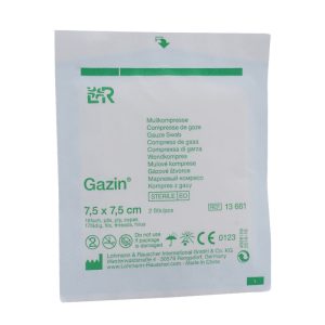 Gazin Mullkompresse steril 2 Stk. 16-fach 7,5 x 7,5 cm