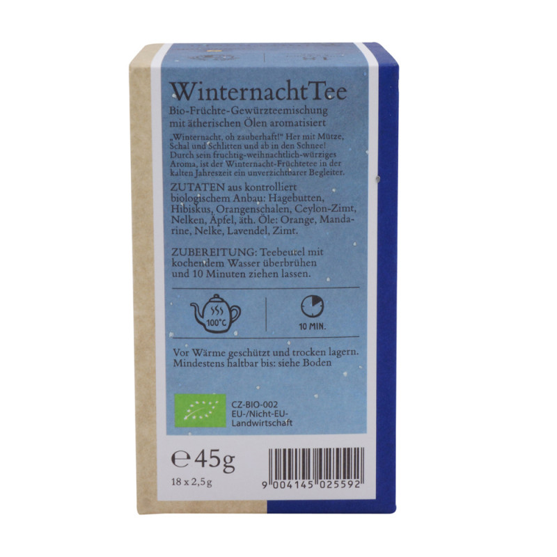 Sonnentor Winternacht-Tee bio, Doppelkammerbeutel