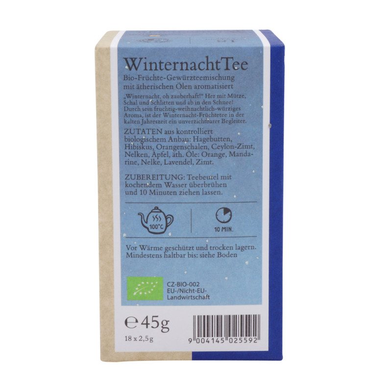 Sonnentor Winternacht-Tee bio, Doppelkammerbeutel