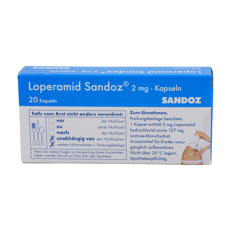 Sandoz Loperamid Kapseln 2 mg 20 Stk.