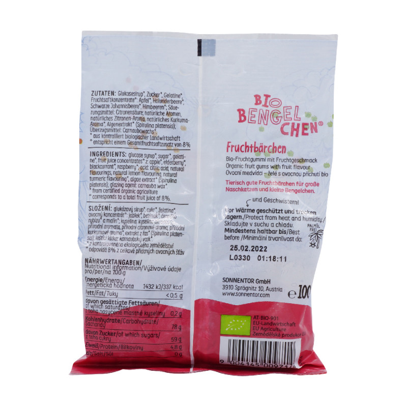 Sonnentor Fruchtbärchen Bio-Bengelchen bio, 100 g