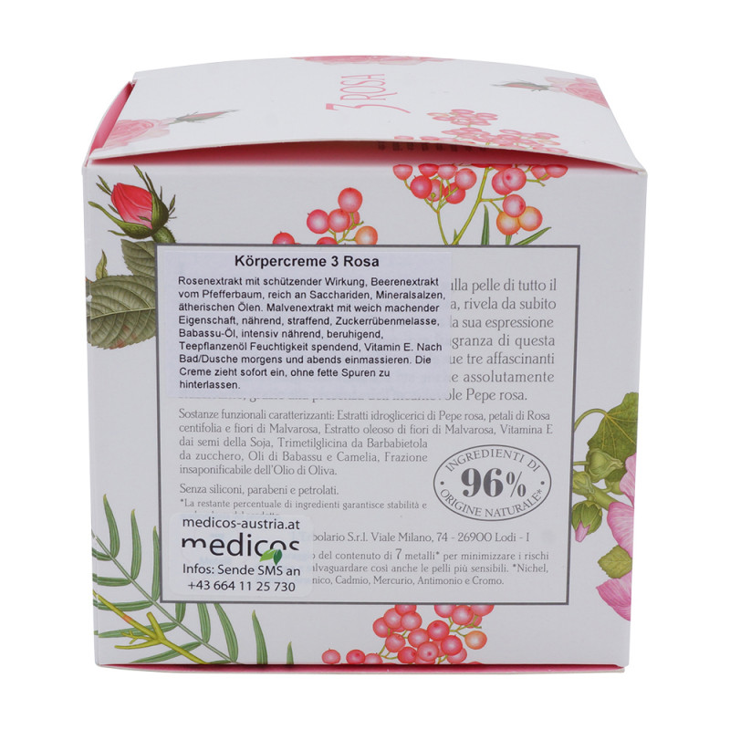 L Erbolario Körpercreme 200 ml Rosa