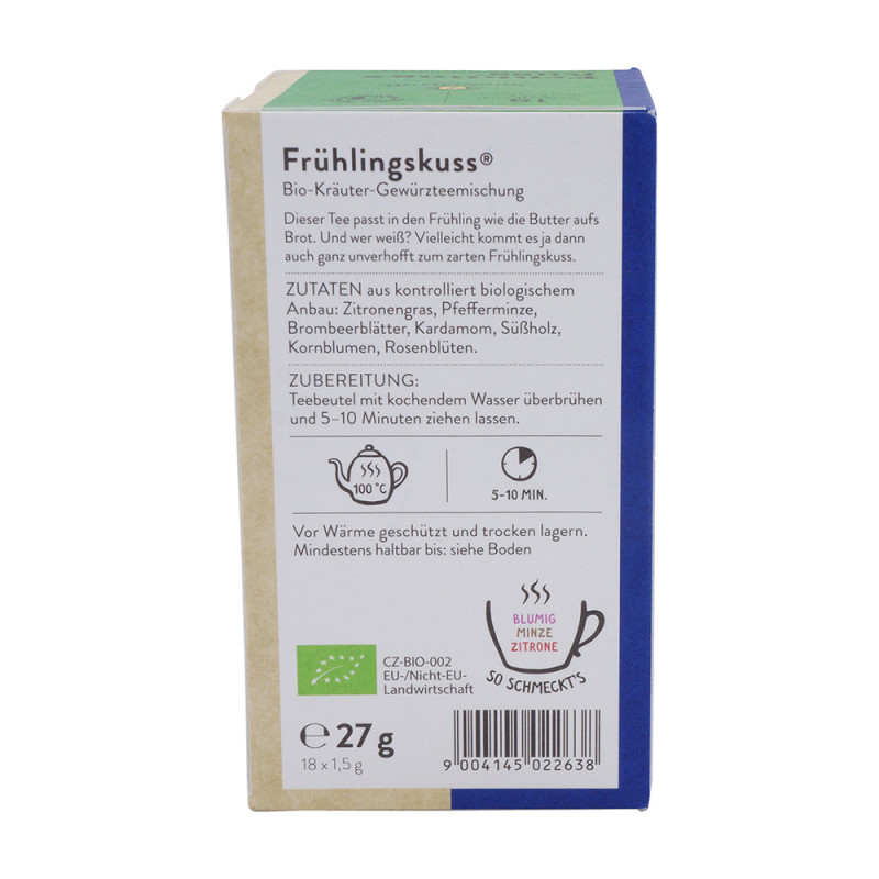 Sonnentor FrühlingsKuss-Kräutertee bio, Doppelkammerbeutel
