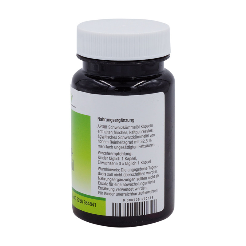 Apofit Schwarzkümmel Öl 500 Kapseln 75 Stk.