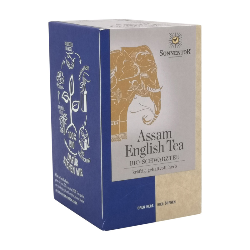 Sonnentor Assam English Tea Schwarztee 18 Btl. BIO