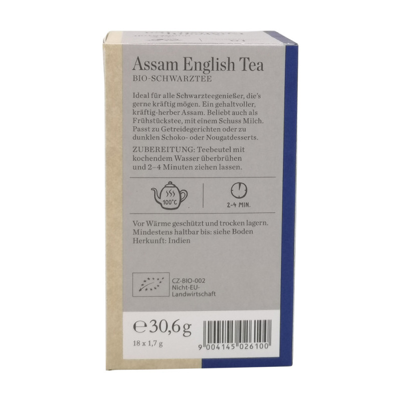 Sonnentor Assam English Tea Schwarztee 18 Btl. BIO