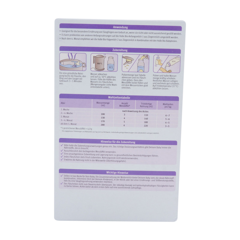 BIO-Anfangsmilch 1 aus Ziegenmilch 400 g