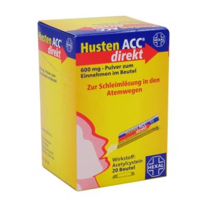 Husten ACC direkt 600 mg – Pulver zum Einnehmen im Beutel