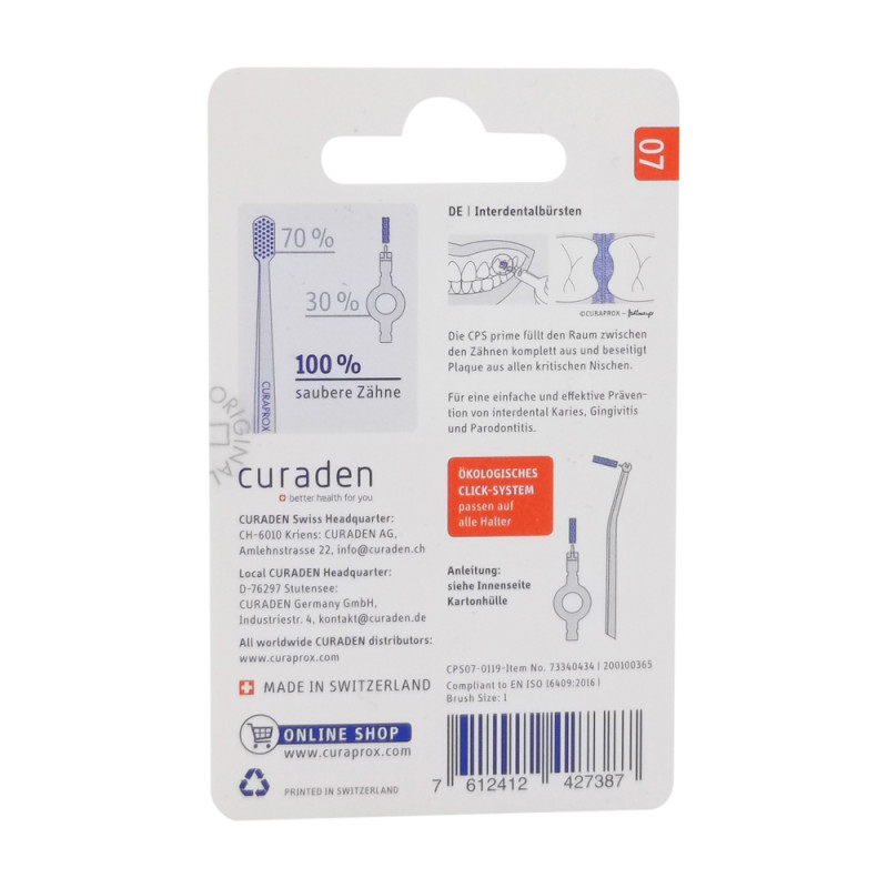 Curaprox Interdentalbürsten CPS 07 rot 8 Stk.