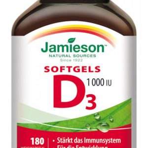 Jamieson Vitamin D3 1000 IU Softgels 180 Kps.