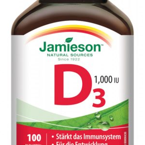 Jamieson Vitamin D3 1000 IU 100 Tbl.