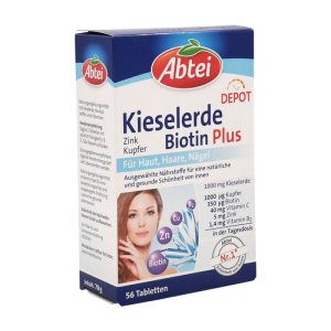Abtei Kieselerde Biotin Plus Magnesium Calcium 56 Stk.