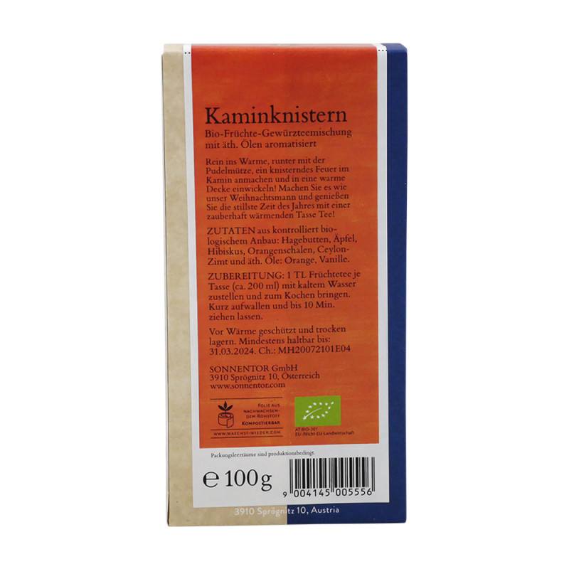 Sonnentor Kaminknistern-Tee bio, 100 g