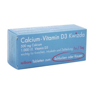 Kwizda Calcium + Vitamin D3 Schluck- und Kautabletten 28 Stk.