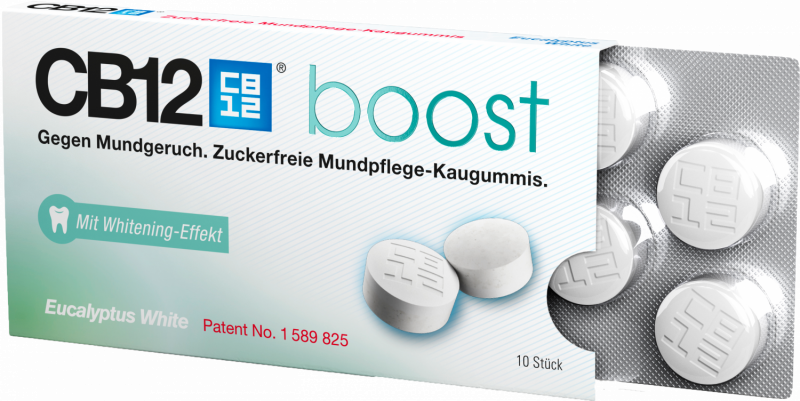 CB12 Boost Kaugummi Eucalyptus White 10 Stk.