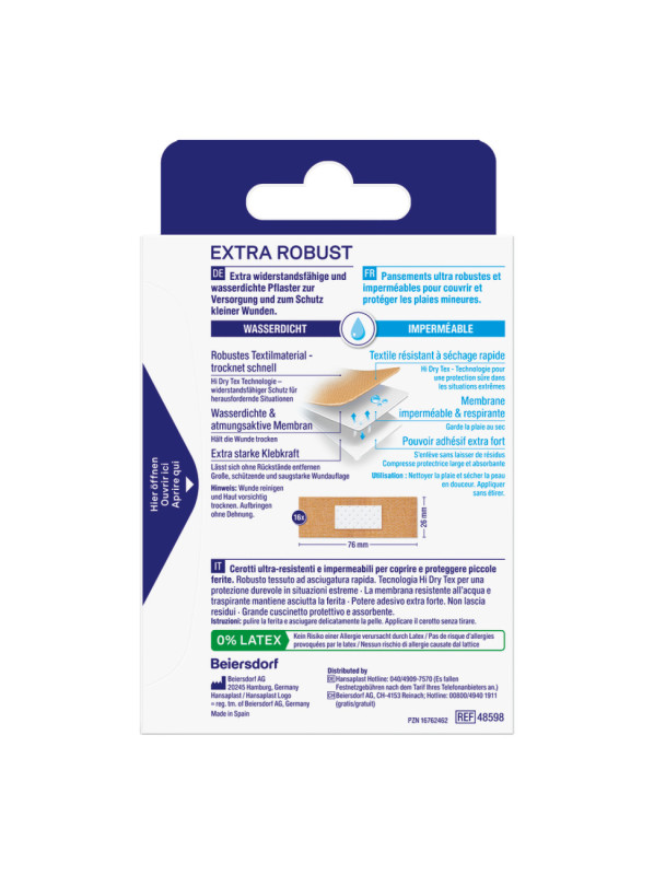 Hansaplast Extra Robust Waterproof Strips